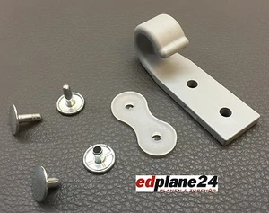 10 x Zweiloch-Planenhaken Set Kunststoff grau breit Abspannhaken  Netzhaken  - Imagen 1 de 2