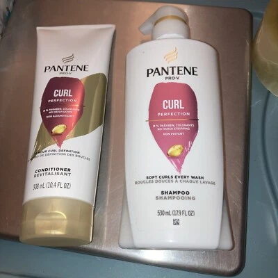 2 Pack - Pantene Pro-V Curl Perfection Shampoo 17.9 oz Conditioner 10.4 Oz - Image 1 of 4