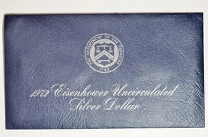 NO COIN - 1972 S Eisenhower BU Blue Pack US envelope with COA only - No Coin - Picture 1 of 4