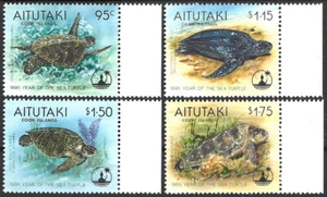 Aitutaki  1995. Year of the Sea Turtle. Turtles. Sc# 513-516  MNH - Picture 1 of 1