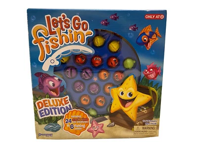 Let's Go Fishing Deep Sea Deluxe Edition Family Board Game 1-6 Players New - Image 1 of 4