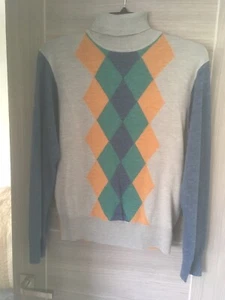 polo Neck, By Marcus Law. Trendy. Grey, Size m, Medium. Turtle Neck - Picture 1 of 4