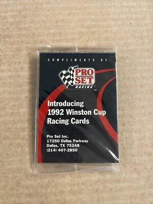 (40) 1992 Pro Set Winston Cup Racing Sealed 4 Card Promo Set Dale Earnhardt - Image 1 of 4
