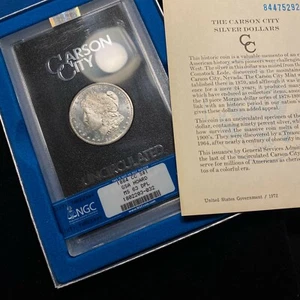 1884 CC Morgan Silver Dollar $1 NGC MS63 DMPL vecchio non circolato DPL GSA  - Foto 1 di 6