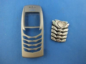 Oryginalna NOKIA 6100 Front Cover Klawiatura Komórka Etui Case Housing Mata Grafitowa - Zdjęcie 1 z 8