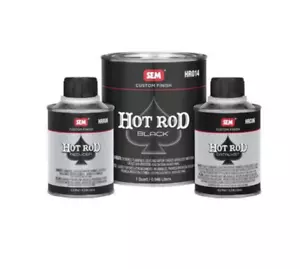 SEM HR010 Hot Rod Black Kit Auto Paint Catalyst & Reducer Low Gloss Matte - Picture 1 of 1