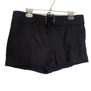 La Blanca Swim Shorts WomensMedium Black Tie Front Pockets - Picture 1 of 10