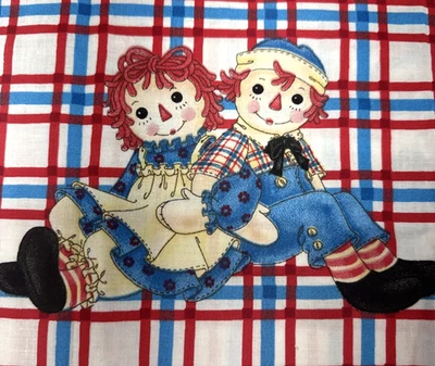 Raggedy Ann Back to School Daisy Kingdom Cotton Fabric .7Y #14 - Image 1 of 4