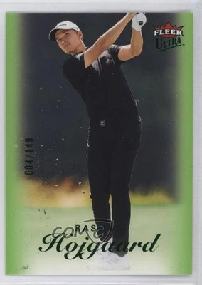 2023 Fleer Ultra Emerald /149 Rasmus Hojgaard #39 - Image 1 of 2