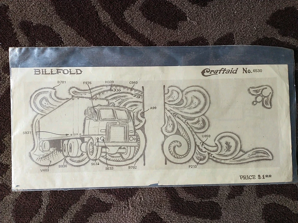 Plantilla de cuero Craftaid de colección No. Cartera plegable 6530  Foto 1 de 1