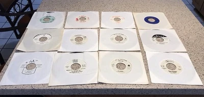 Lot of 12 Various Artists 45 Records Promotion VG Foto 1 de 4