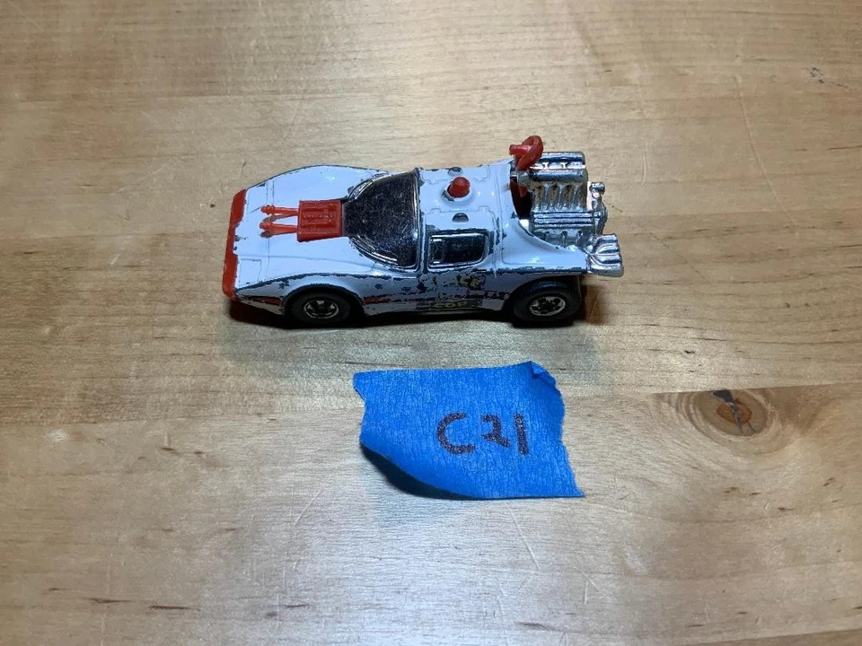 Varillas de policía Hot Wheels blancas usadas c21 Foto 1 de 1