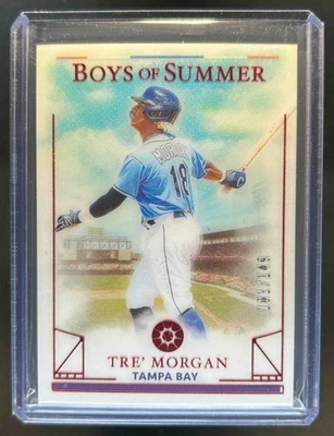 2024 Panini Boys of Summer Tre Morgan Red #/149 Rays - Image 1 of 2