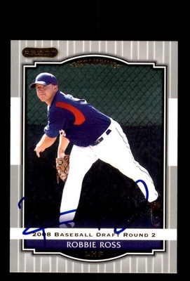 Signed Baseball Card Auto Robbie Ross 2008 Razor #47 Texas Rangers - Image 1 of 2