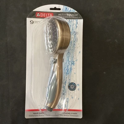 Delta Ducha de Mano ActivTouch 9 Ajustes de Spray en Champagne Bronze 59424-CZ-PK T3 Foto 1 de 4