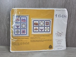 The Creative Circle #1648 Autumn Quilt Block Sampler Cross Stitch Kit 12X16 - Picture 1 of 1