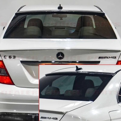 ROOF Spoiler For Mercedes Benz 2008-2014 W204 C-Class 4dr OE Style GLOSS BLACK - Imagem 1 de 4
