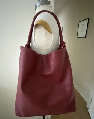 OROTON - Kiera Large Hobo Designer Leather Bag/ Purse  In Burgundy . As New - Image 1 of 4