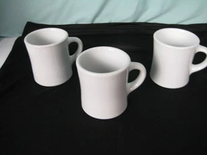 Rego coffee mugs Set o 3 heavy mugs ceramic 12 oz no chips or cracks - Picture 1 of 3
