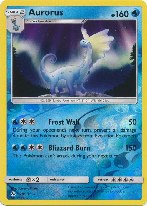 Lightly Played Aurorus - 28/131 - Holo Rare - Reverse Holo Pokemon Forbidden Lig - Image 1 of 1