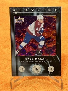 Cale Makar 2024-25 Upper Deck S2 #PL-8 LISTA DE REPRODUCCIÓN MOTEADA - Colorado Avalanche - Imagen 1 de 2