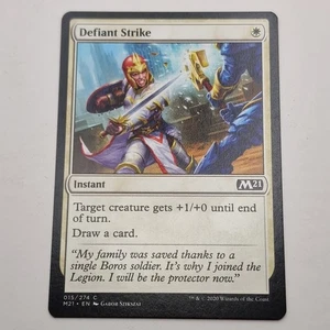 MTG: Defiant Strike 015/274 - M21 Core Set 2021 White Common - Picture 1 of 6