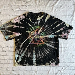 Def Leppard Hysteria Tour Band Tee Repro Tie Dye Tour Unisex Neon Medium 90s - Bild 1 von 7
