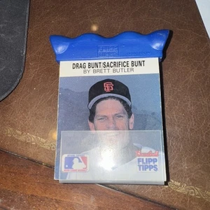 1989 Brett Butler San Francisco Giants Flipp Tipps Baseball Flip Book MLB BUNT - Picture 1 of 2