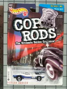 Hot Wheels 1999 Cop Rods Series 2, Rodger Dodger, Detroit Michigan - Picture 1 of 1