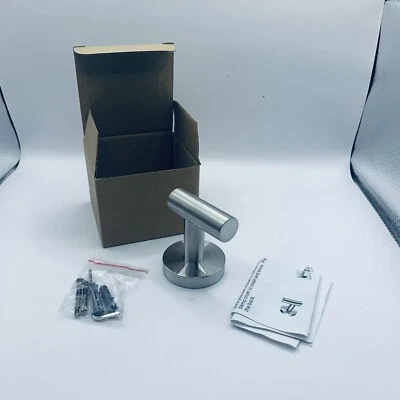 浴室毛巾长袍钩拉丝哑光镀铬壁挂门衣架新品 — 第 1/4 张图片