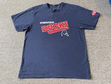Tx-La League Ozark Mountain Springfield Ducks VTG 90s Henley Jersey TShirt Sz XL