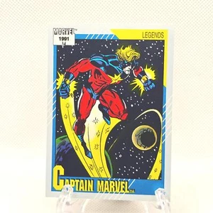 1991 Marvel Universe Legends Comic Trading Card #139 Captain Marvel - Picture 1 of 1