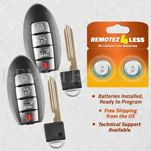 2 For 2017 2018 2019 2020 Replacement Nissan Armada Remote Smart Keyless Fob 4b - Picture 1 of 1
