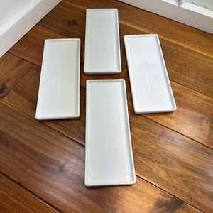 Rectangle Appetizer Sushi Dessert Plate Serving for Party 4Pcs 9" Modern - Picture 1 of 6
