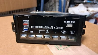 Factory Reman 1989 Cadillac Brougham D'Elegance Delco Delphi HVAC Control Head  - Image 1 of 4