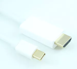 3ft Mini DisplayPort to HDMI Cable 32AWG Gold Plated 4Kx2K@30Hz White - Picture 1 of 2