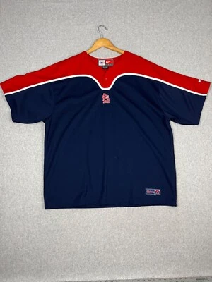 Camiseta pulóver vintage de los Cardenales de San Luis para hombre 2XL azul de los 90 del equipo Nike Foto 1 de 4