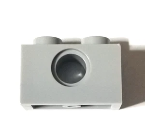 LEGO 1x2 Brick with Hole Part 3700 Light Bluish Gray 8X LOT OF 8 - Picture 1 of 1