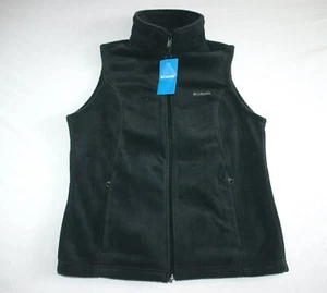 Columbia Benton Springs Fleece Vest Women M Black NEW - Picture 1 of 3