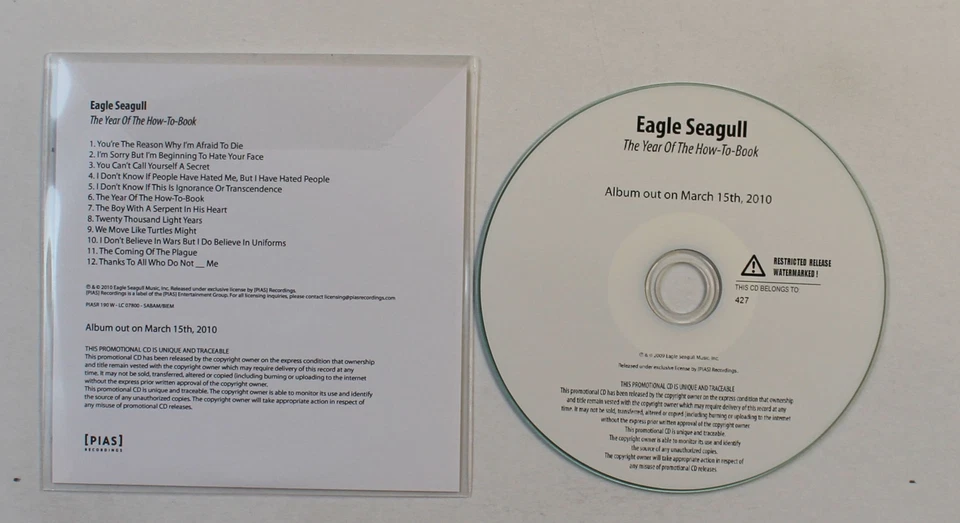 Eagle*Seagull The Year Of The How-To Book EU ADV CDR 2010 Numbered Indie Rock - Bild 1 von 1