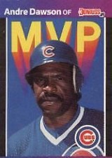 1989 Donruss Bonus MVP's Chicago Cubs Baseball Card #BC8 Andre Dawson