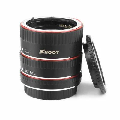 SHOOT XT-364 Auto Focus AF Macro Extension Tube Adapter Ring Set For Canon EF/EF - Image 1 of 4