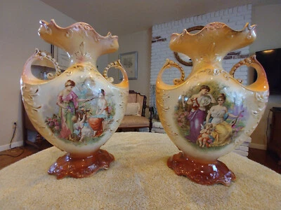 Jarrón Empire Company Stoke on Trent Inglaterra estilo renacentista Foto 1 de 4