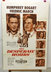 ORG FILMPOSTER THE DESPERATE HOURS 1. Spiel 1955 Thriller Humphrey Bogart & Besetzung! - Bild 1 von 4