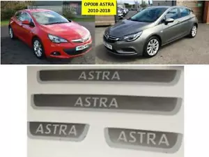 VAUXHALL ASTRA 2010 - 2019 UMBRAL DE PUERTA PLACAS PROTECTORAS LOGO - OP008 - Imagen 1 de 2