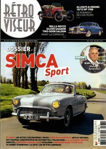 RETROVISEUR n°378 06/2021 SIMCA SPORT OSCA 1600GT FORD V8-40 cabriolet - Imagen 1 de 1