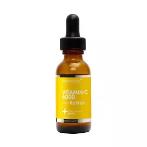 Vitamin C 6000 Retinol Anti Aging Serum Face Pharmaceutical Grade 1Oz Sensitive - Picture 1 of 6