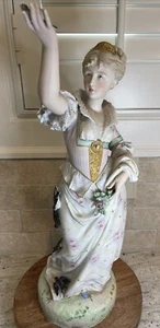 Große 19 Zoll Vion & Baury antike französische gemarkt Biskuitporzellan Figur Statue - Bild 1 von 24