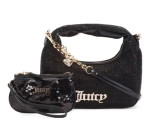 NEW & CUTE 3 PCS Sequin Mini Hobo Set Juicy Couture Bag. USA - Picture 1 of 4