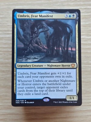 Custom Commander Deck ~ Nightmare & Horror Tribal Exile ~ Umbris, Fear Manifest - Image 1 of 4